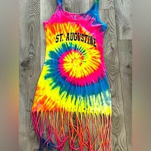 Tie-Dye Fringe Dress